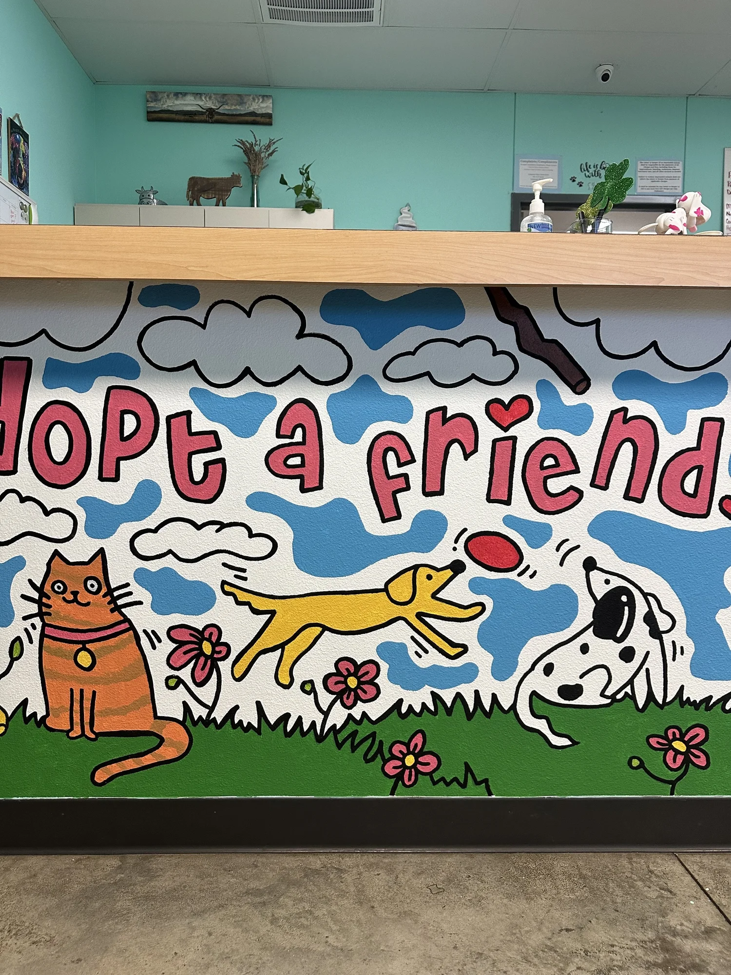 animal shelter mural