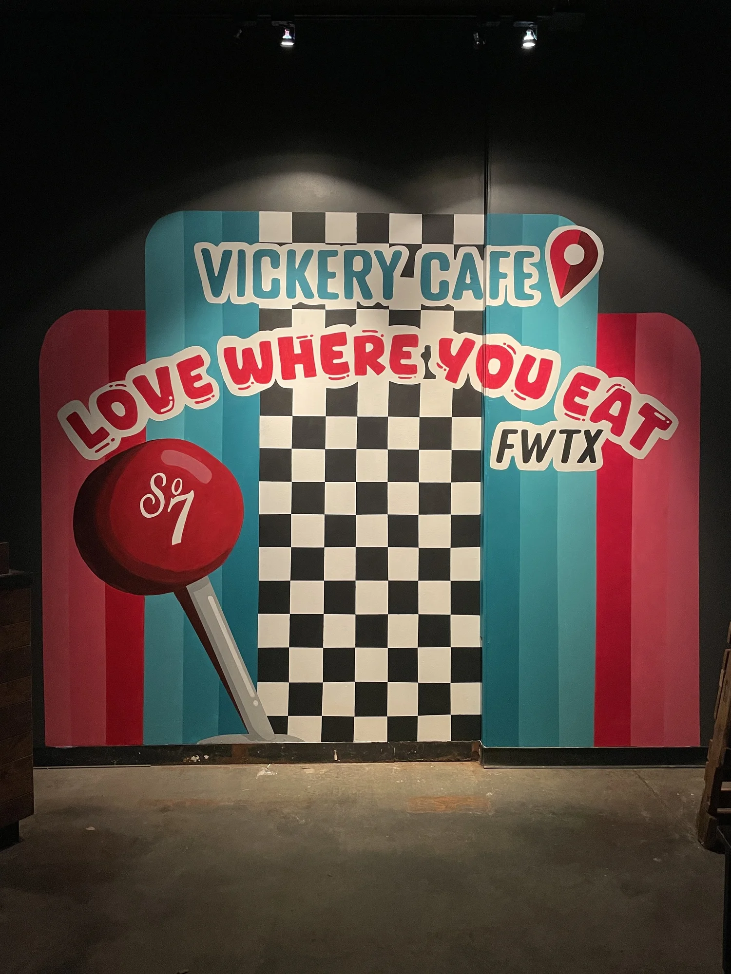 vickery cafe mural DALLAS TX